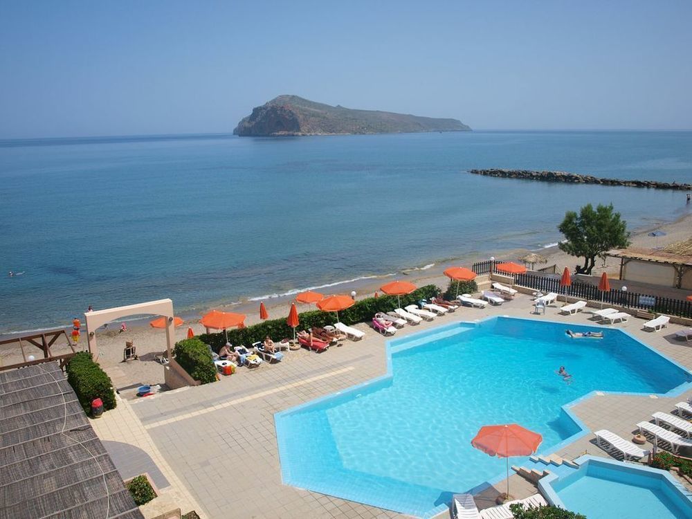 Hotel Haris On The Beach Agia Marina  Exterior photo